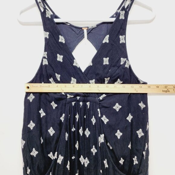Free People Dress Womens Sleeveless Black & White Print Rayon Blend Size S - Picture 5 of 13